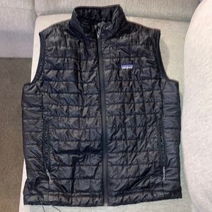 Patagonia black down vest